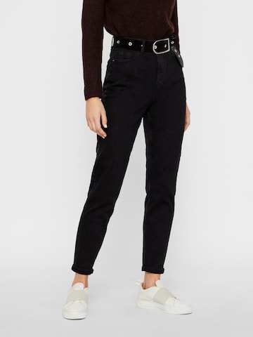 PIECES Regular Jeans 'Kesia' in Black: front