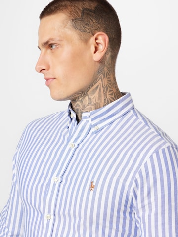 Polo Ralph Lauren Слим Рубашка в Синий