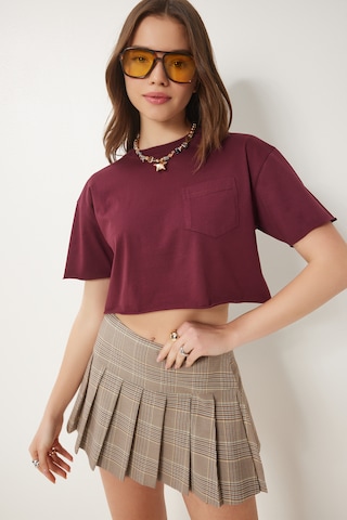 T-shirt Happiness İstanbul en rouge : devant