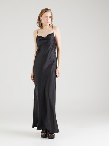 WEEKDAY Вечерна рокля 'Lava' в черно: отпред