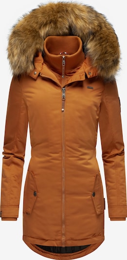 MARIKOO Manteau d’hiver 'Sanakoo' en rouille, Vue avec produit