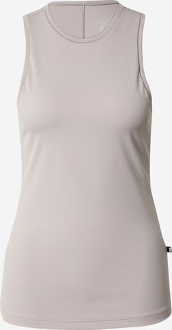 Top di On in grigio: frontale