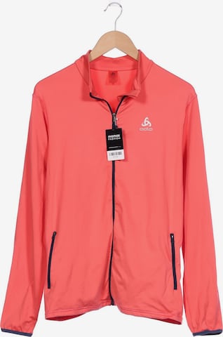 ODLO Sweatshirt & Zip-Up Hoodie in XL in Pink: front