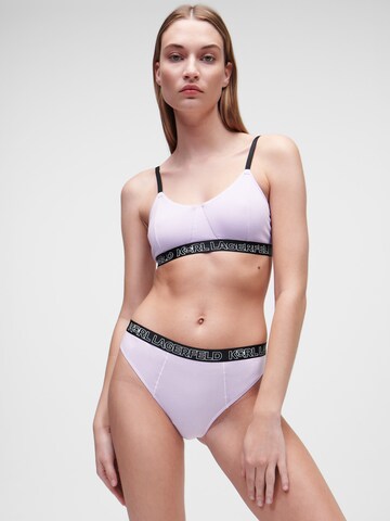 Karl Lagerfeld Panty 'Ikonik 2.0' in Purple: front