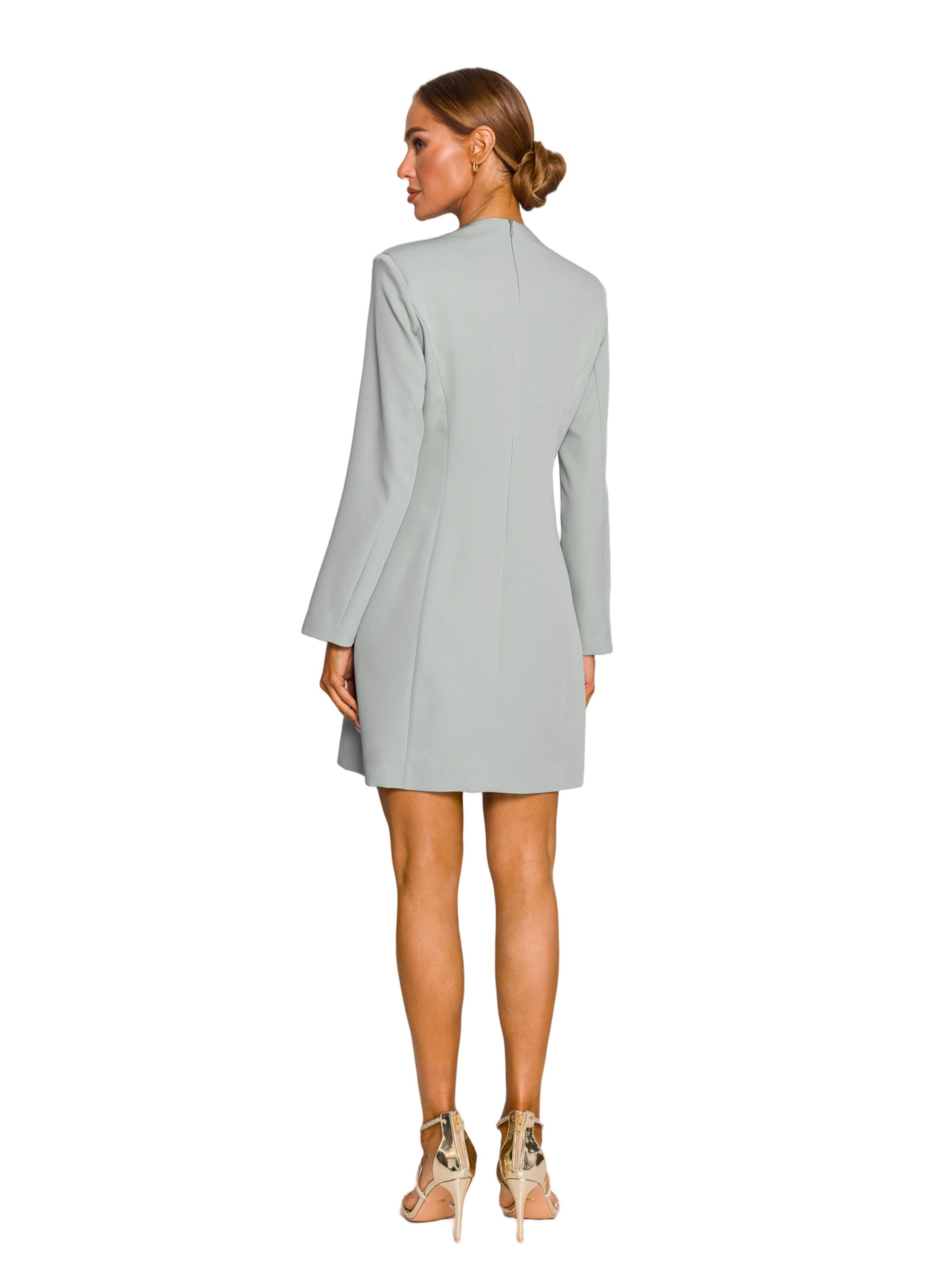Rochie 'Sukienka żakietowa ze złotymi guzikami' de la made of emotion pe verde