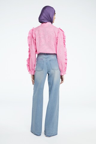 Fabienne Chapot Blouse 'Fien' in Roze