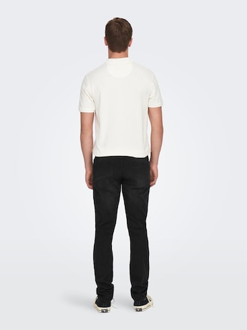 Coupe slim Jean Only & Sons en noir