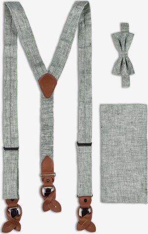 ROY ROBSON Suspenders in Grey: front