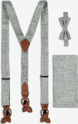 ROY ROBSON Suspenders in Grey: front