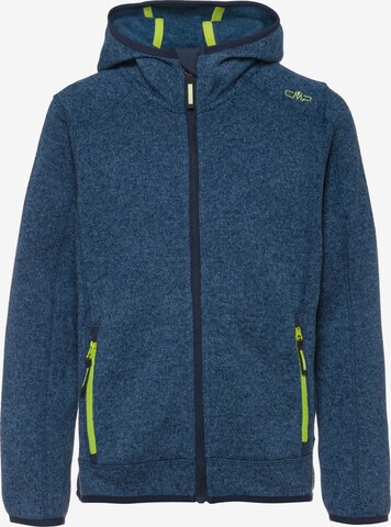 CMP Athletic Fleece Jacket in Blue: front