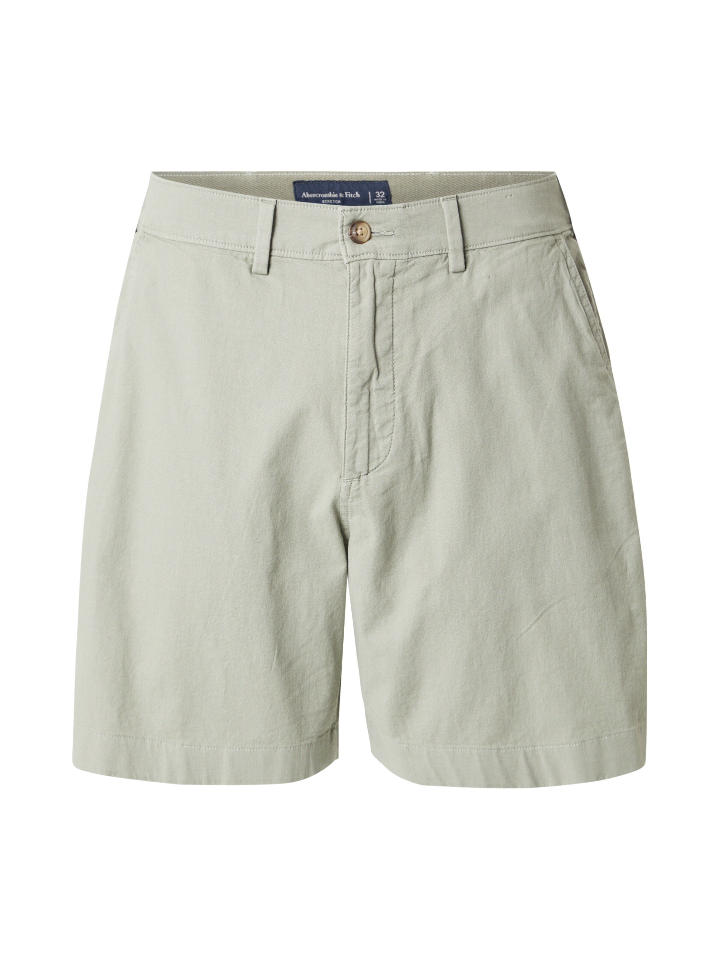 Regular Pantalon chino Abercrombie & Fitch en vert : devant