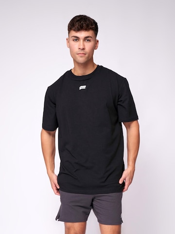 Fortex Fitness Shirt 'Essential Oversized T-shirt' in Schwarz: Vorderseite