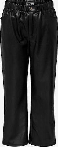 ONLY Regular Pants 'ZIPPI' in Black: front