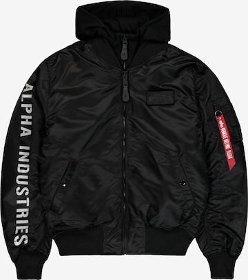 ALPHA INDUSTRIES Übergangsjacke 'MA-1 D-Tec' in Schwarz: Vorderseite