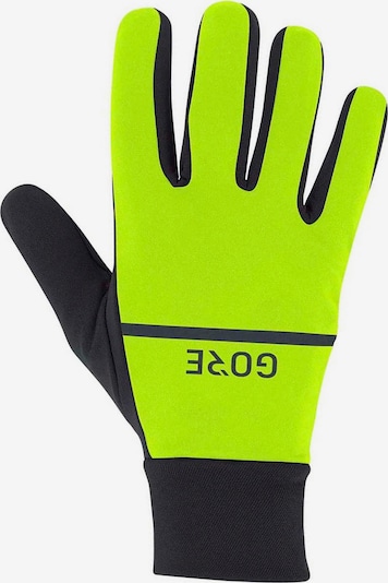 GORE WEAR Athletic Gloves in Neon yellow / Black, Item view