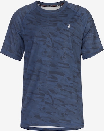 Spyder Functioneel shirt in Blauw: voorkant