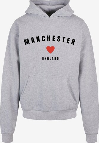 Merchcode Sweatshirt 'Manchester' in Grijs: voorkant