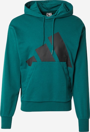 Sportinio tipo megztinis iš ADIDAS SPORTSWEAR, spalva – tamsiai žalia / juoda, Prekių apžvalga