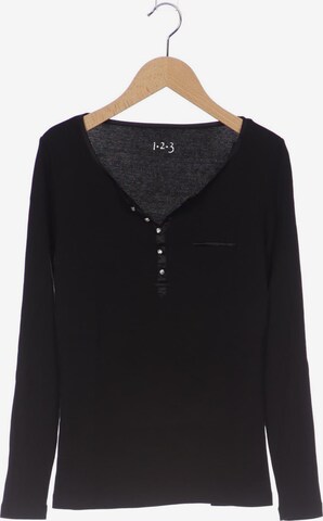 123 Paris Langarmshirt XS in Schwarz: predná strana