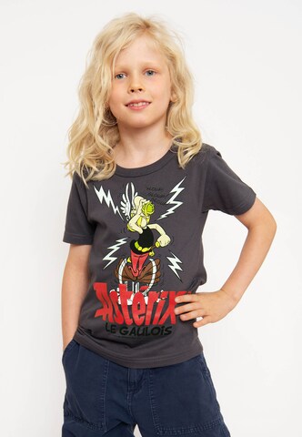 LOGOSHIRT Shirt 'Asterix le Gaulois' in Blauw: voorkant