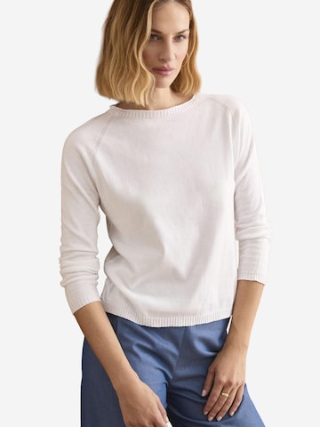 Il Lanificio Sweater in White: front