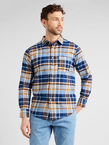 AÉROPOSTALE Regular fit Button Up Shirt in Blue: front