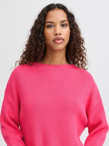 Pull-over ' IHBOSTON LS7 ' ICHI en rose