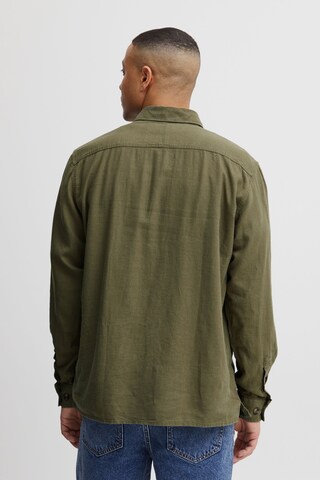 !Solid Comfort fit Button Up Shirt 'Sdalan' in Green
