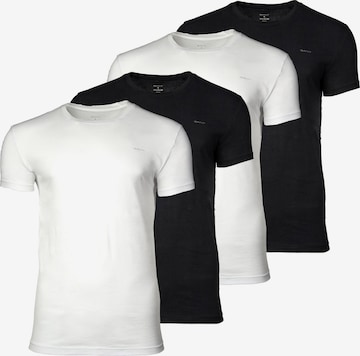 GANT - Camiseta en negro: frente