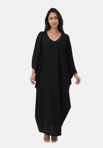 Elara Dress 'Abaya' in Black: front