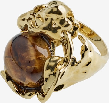 Pilgrim Ring 'Flow' in Gold: front