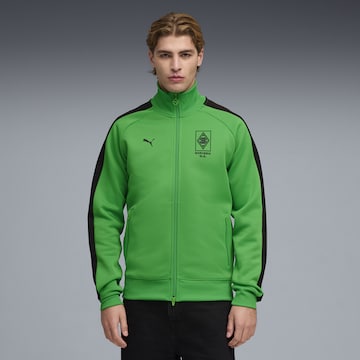 Veste de sport 'Borussia Mönchengladbach T7' PUMA en vert : devant