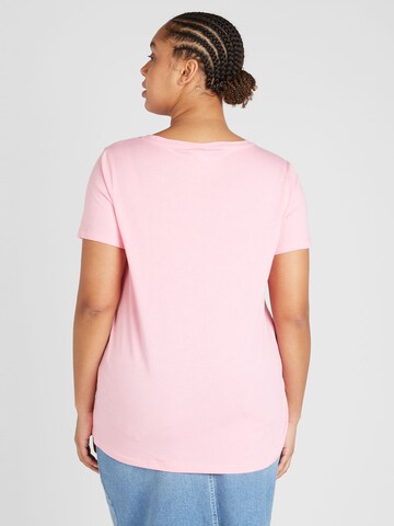 T-shirt 'BONNIE' ONLY Carmakoma en rose