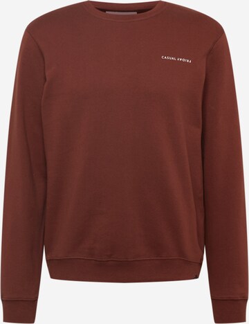 Casual Friday Sweatshirt 'Severin' in Brown: front