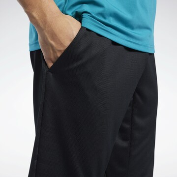 Regular Pantalon de sport Reebok en noir