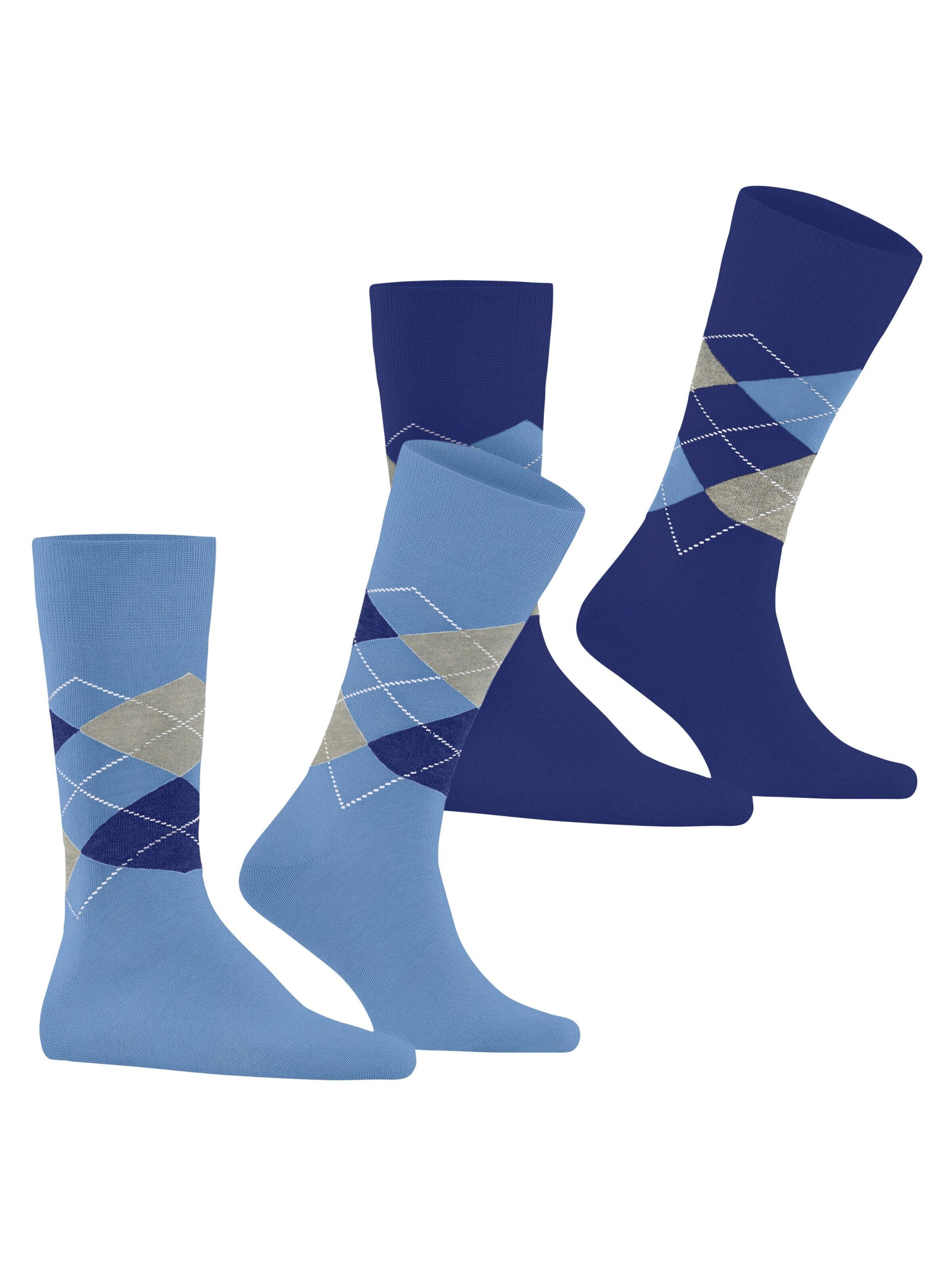 BURLINGTON Socks 'Everyday Argyle' in Blue