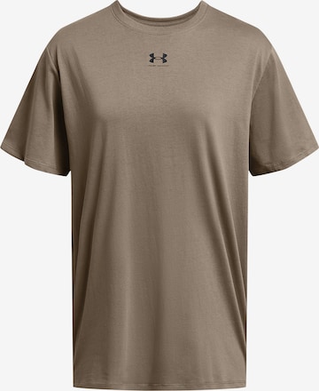 UNDER ARMOUR Performance Shirt 'Campus' in Brown: front