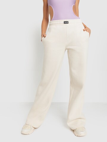 Wide Leg Pantalon LSCN by LASCANA en beige : devant