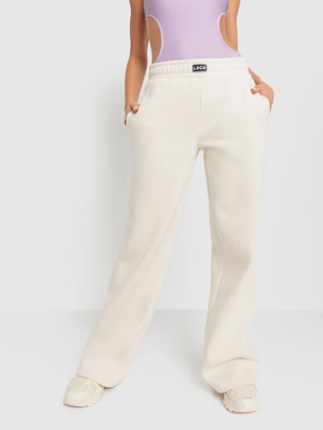 LSCN by LASCANA Wide leg Broek in Beige: voorkant