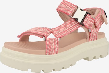 Sandalo con cinturino di Palladium in rosa: frontale