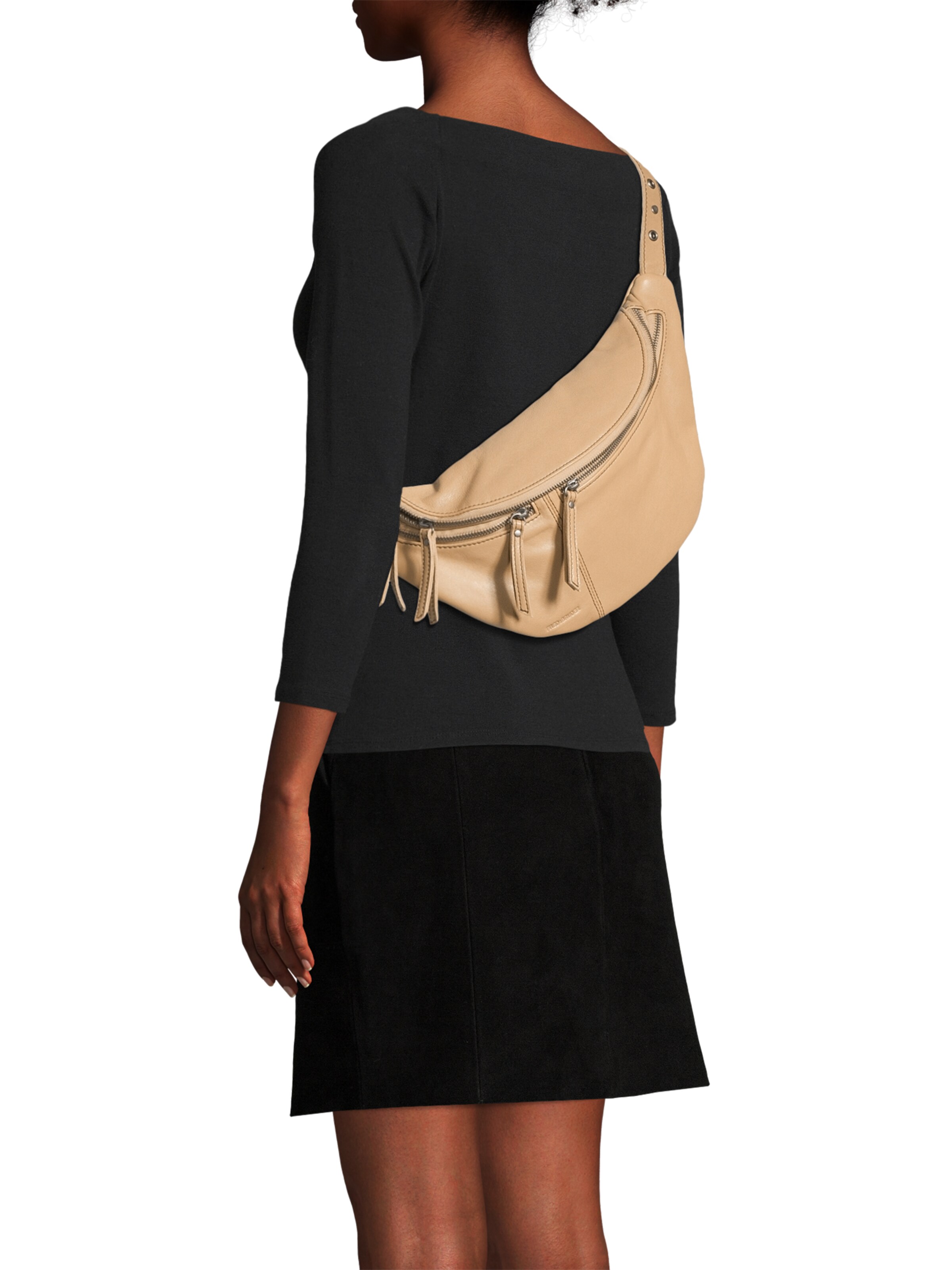 FREDsBRUDER Gürteltasche 'Me And My' in Braun: Vorderseite