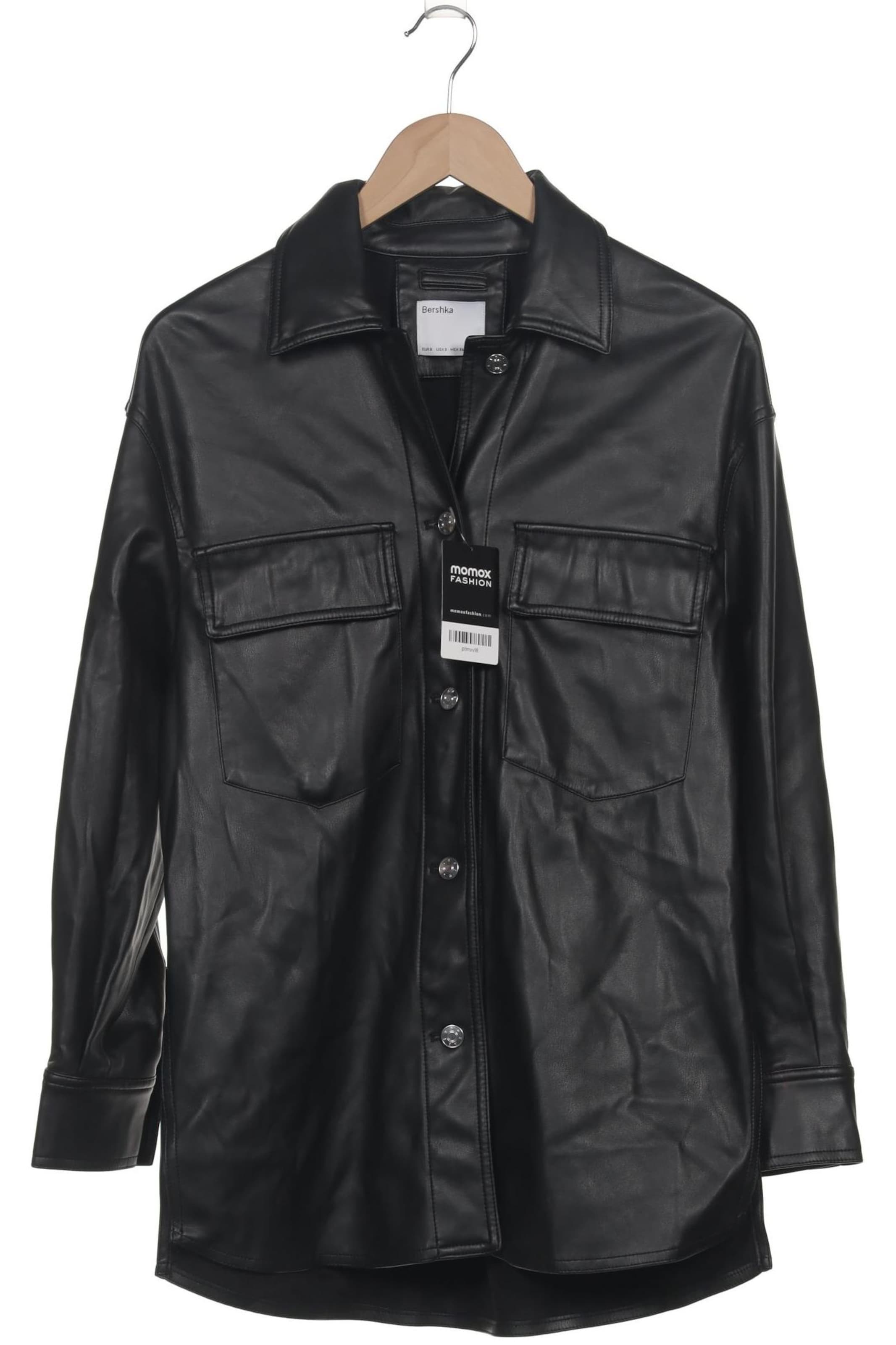 Bershka Jacket & Coat in S in Black: front