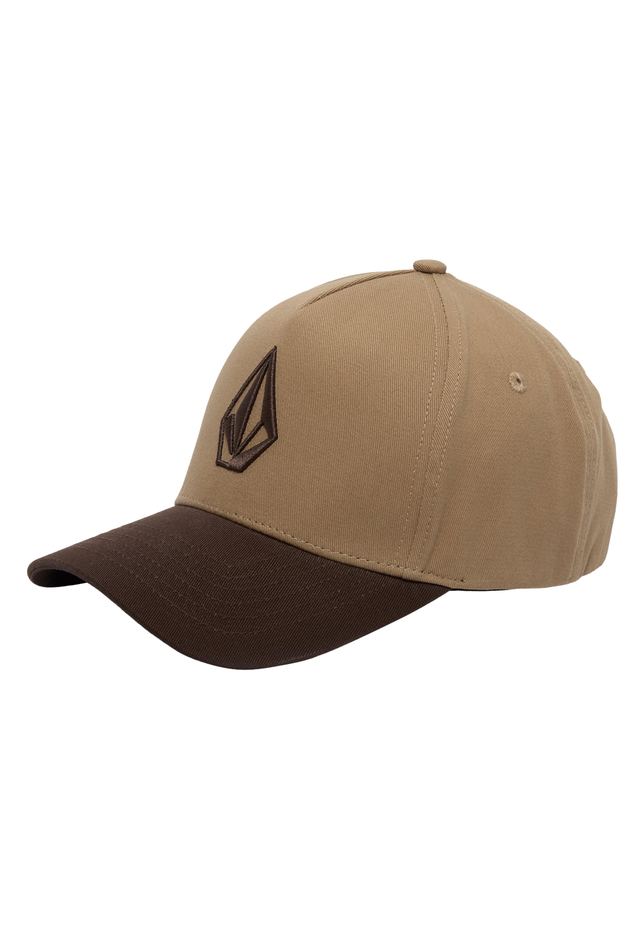 Casquette 'EMBOSSED STONE' Volcom en marron : devant