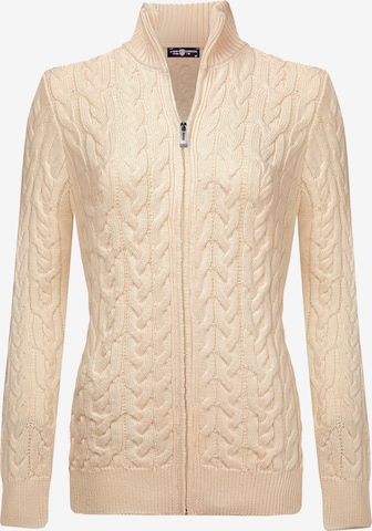 Cardigan Jimmy Sanders en beige : devant