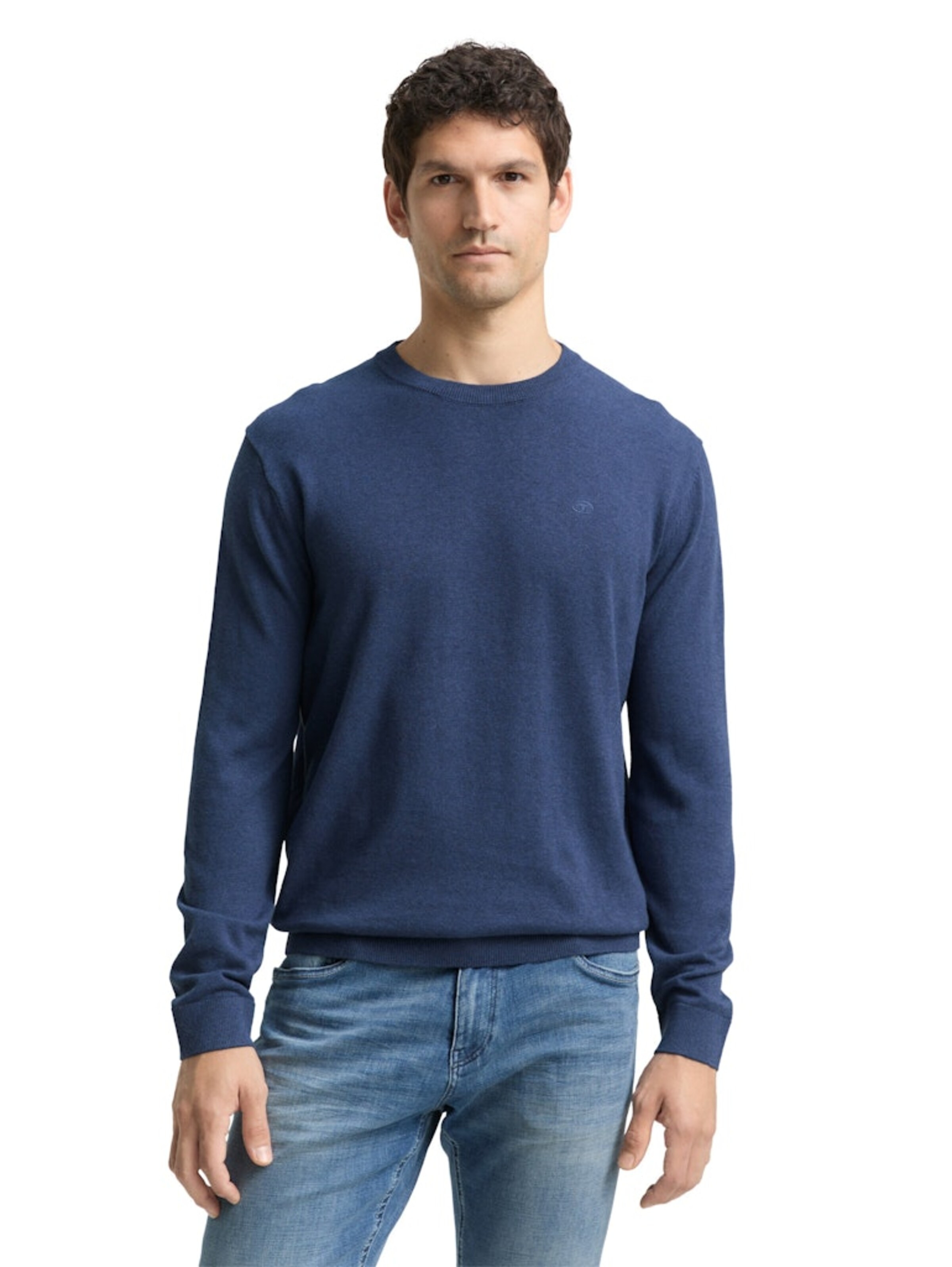 TOM TAILOR Πουλόβερ σε μπλε: μπροστά