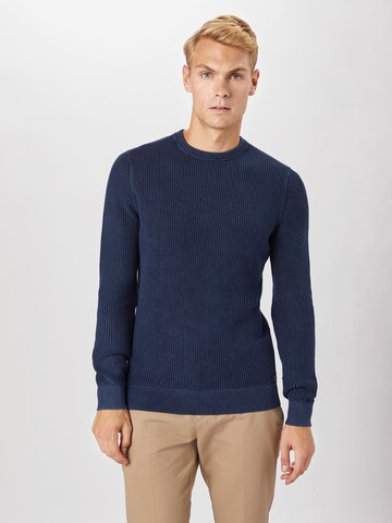 Superdry Regularny krój Sweter w kolorze niebieski: przód