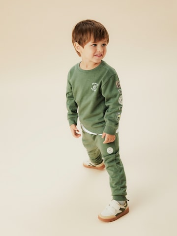 NAME IT - Sweatshirt 'NMMOLAF' em verde