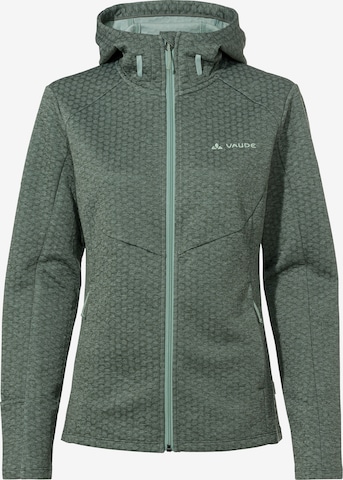 VAUDE Sportsweatjacke 'Skomer' in Grün: Vorderseite