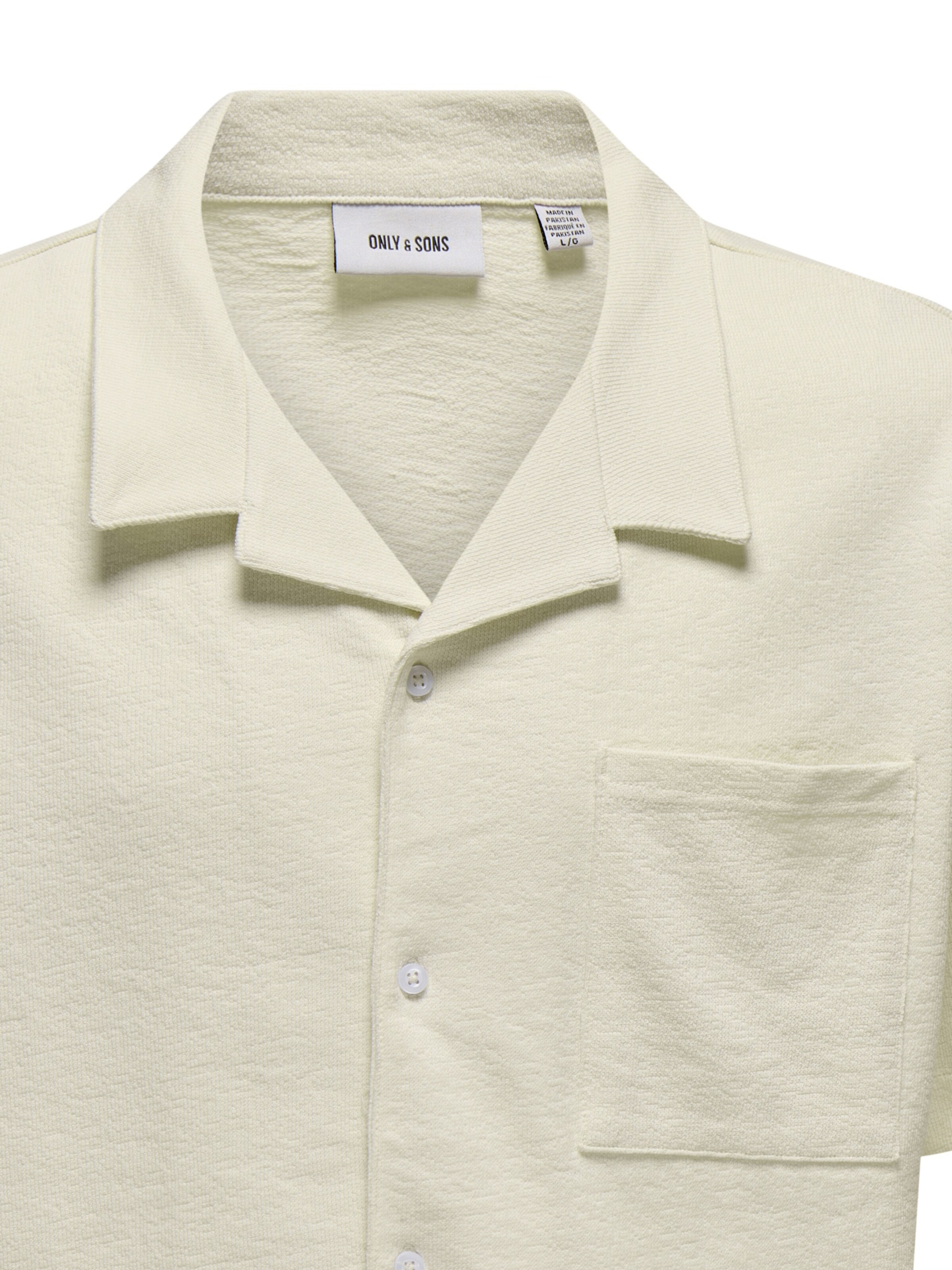 Fit confort Chemise 'Mabon' Only & Sons en blanc