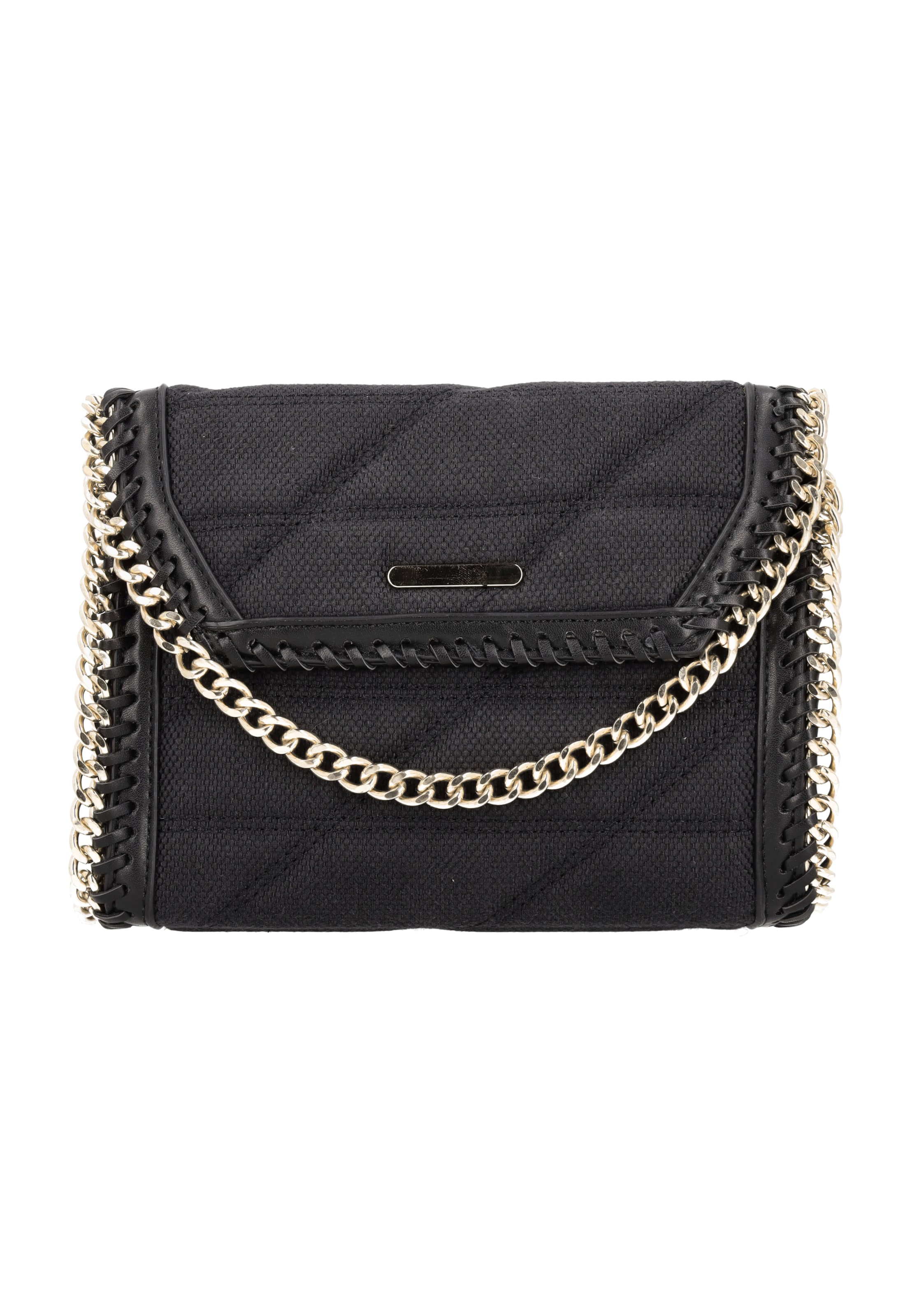 faina - Bolso de hombro en negro: frente